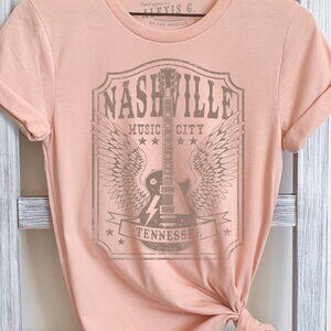 Nashville Music City Graphic Tee, Country Girl, Nashville T Shirt